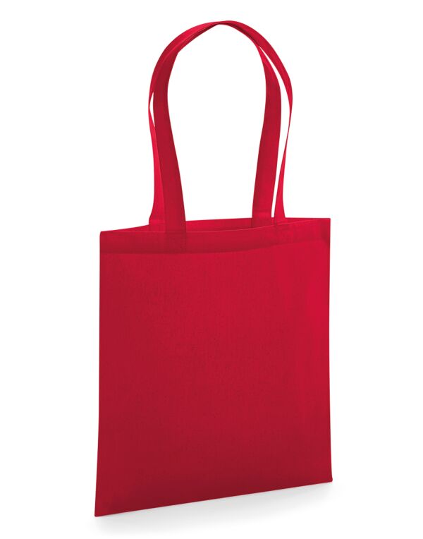 W261 Classic Red Organic Premium Cotton Tote