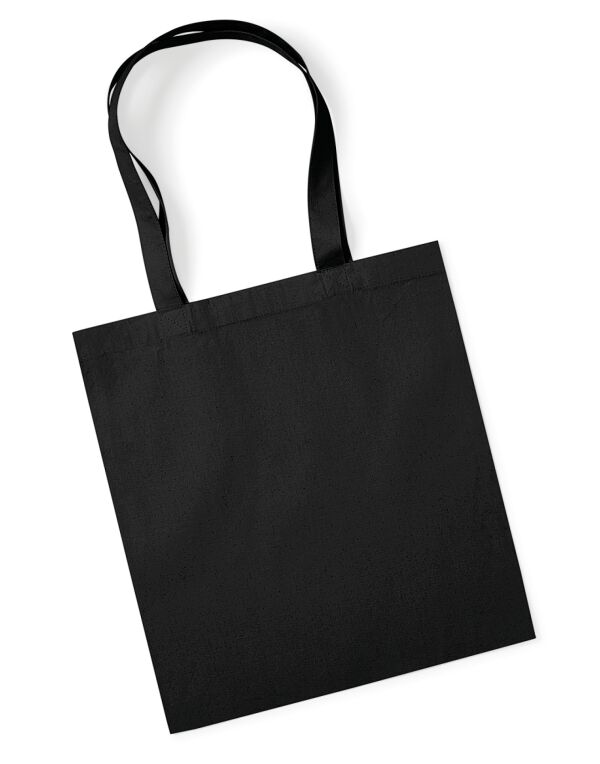 W261 Westford Mill Organic Premium Cotton Tote Black