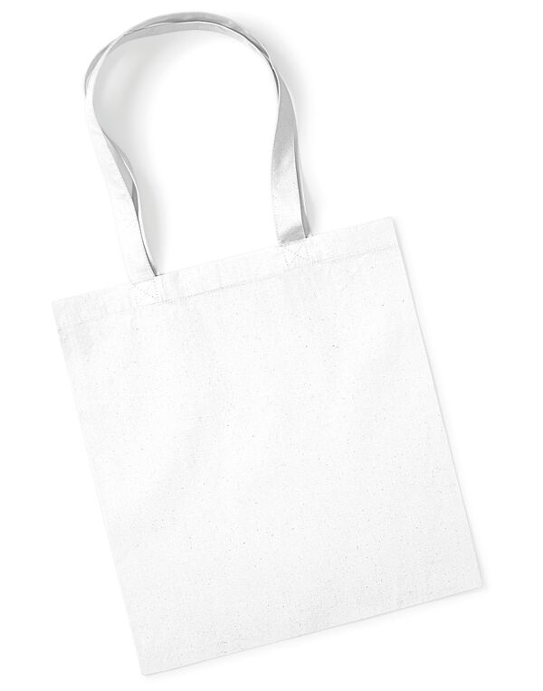 W261 Westford Mill Organic Premium Cotton Tote White