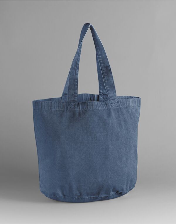 W345 Vintage Denim Garment Dyed Shopper W345 Vintage Denim Garment Dyed Shopper