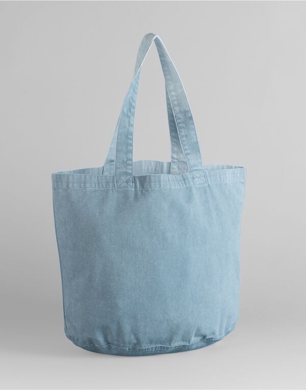 W345 Vintage Light Blue Garment Dyed Shopper