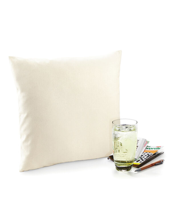 W350 Natural Fairtrade Cotton Canvas Cushion Cover