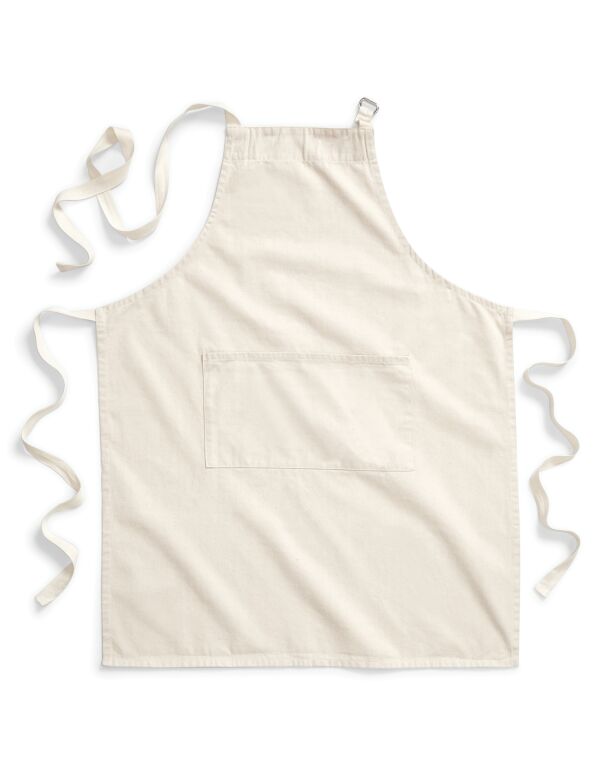 W364 Westford Mill FairTrade Cotton Adult Apron Natural