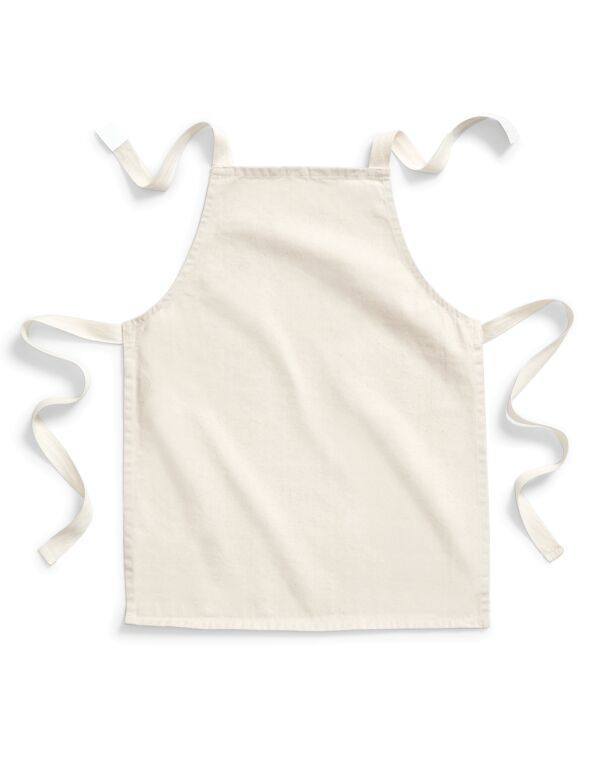 W362 Westford Mill FairTrade Cotton Junior Apron Natural