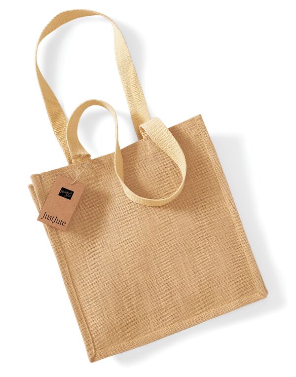 W406 Natural Jute Compact Tote