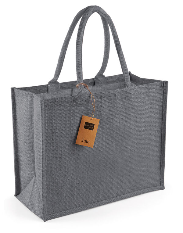 W407 Westford Mill Jute Classic Shopper Graphite Grey/Graphite Grey W407 Westford Mill Jute Classic Shopper Graphite Grey/Graphite Grey