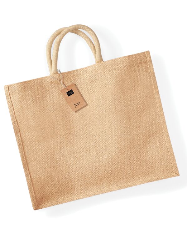 W408 Natural Jute Jumbo Shopper
