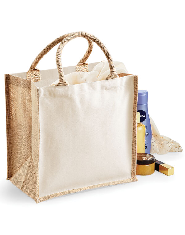 W421 Natural Printers’ Midi Jute bag W421 Natural Printers’ Midi Jute bag