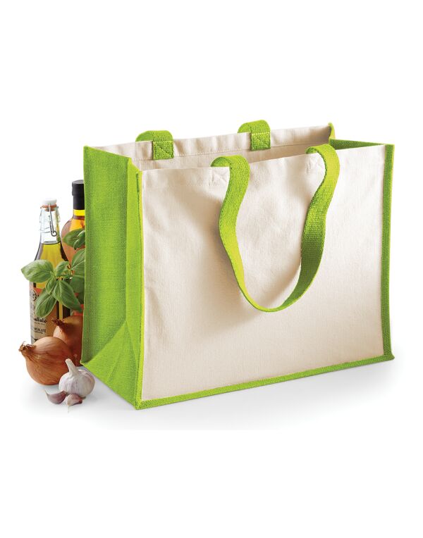 W422 Westford Mill Printers’ Jute Classic Shopper Apple Green W422 Westford Mill Printers’ Jute Classic Shopper Apple Green