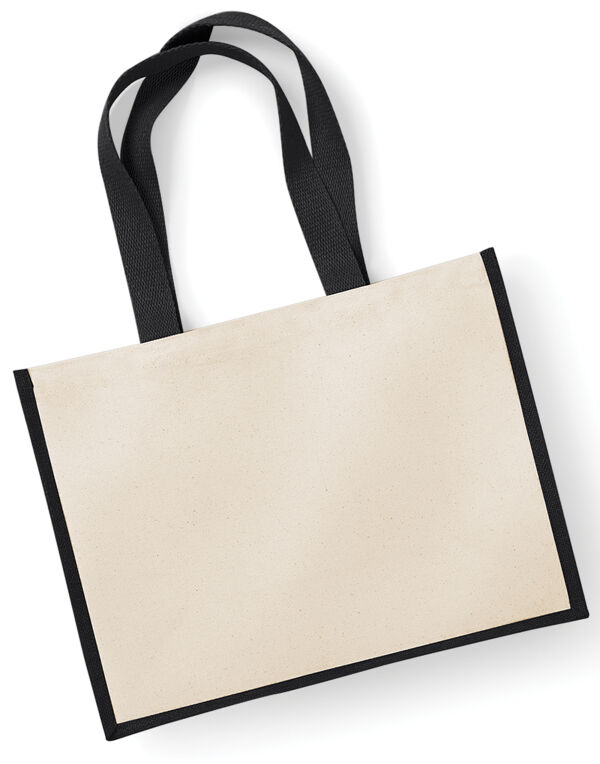 W422 Westford Mill Printers’ Jute Classic Shopper Black