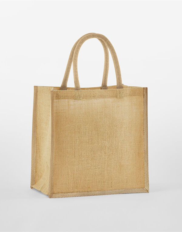 W477 Natural Natural Starched Jute Mini Gift Bag W477 Natural Natural Starched Jute Mini Gift Bag