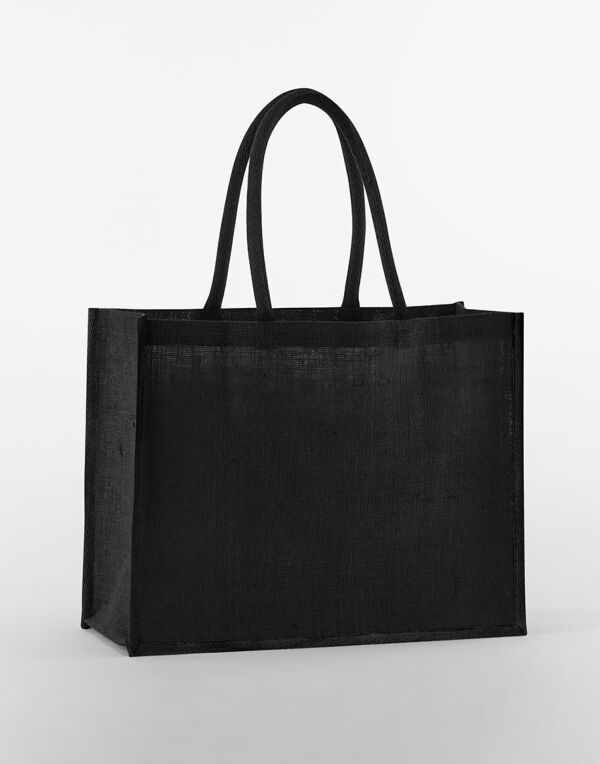 W470 Black/Black Natural Starched Jute Classic Shopper W470 Black/Black Natural Starched Jute Classic Shopper