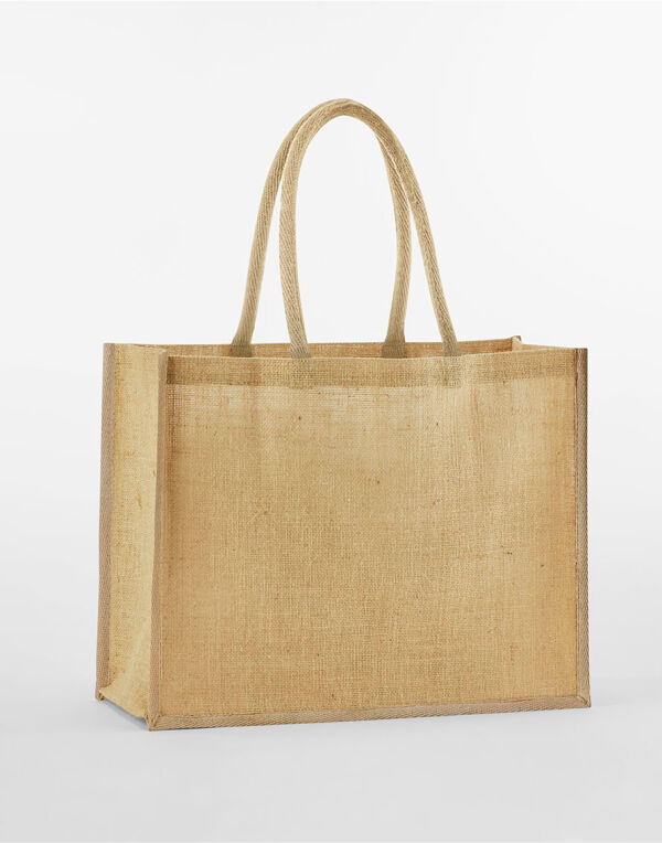W470 Natural Natural Starched Jute Classic Shopper