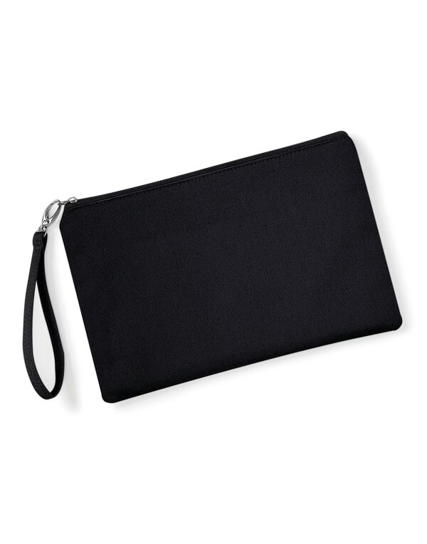W520 Black/Black Canvas Wristlet Pouch