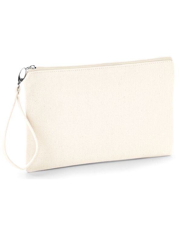 W520 Westford Mill Canvas Wristlet Pouch Natural/ Natural W520 Westford Mill Canvas Wristlet Pouch Natural/ Natural