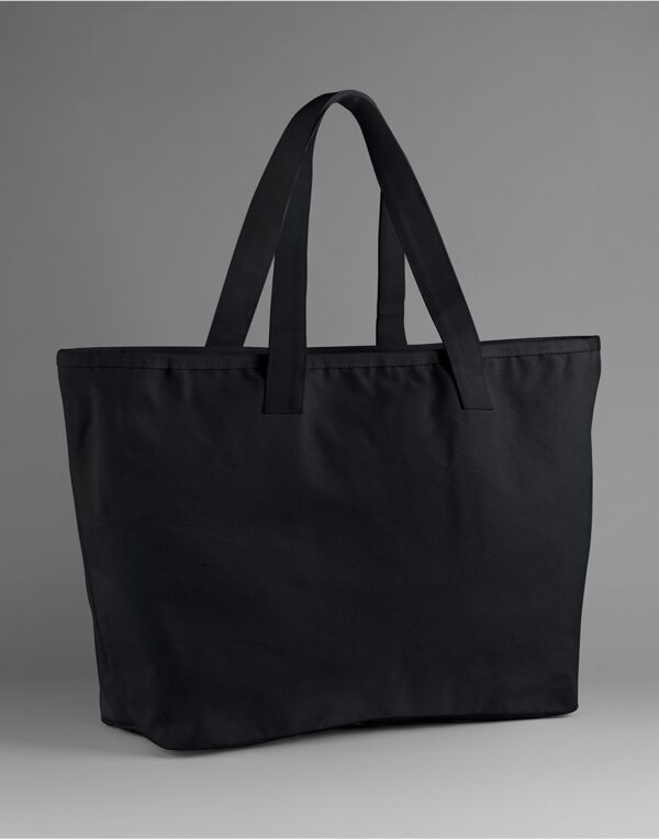 W606 Westford Mill Oversized Heavy Duty Canvas Tote Bag Black