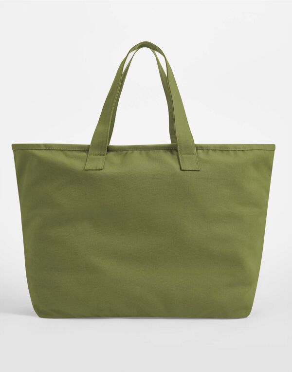 W606 Bright Olive Oversized Heavy Duty Canvas Tote Bag