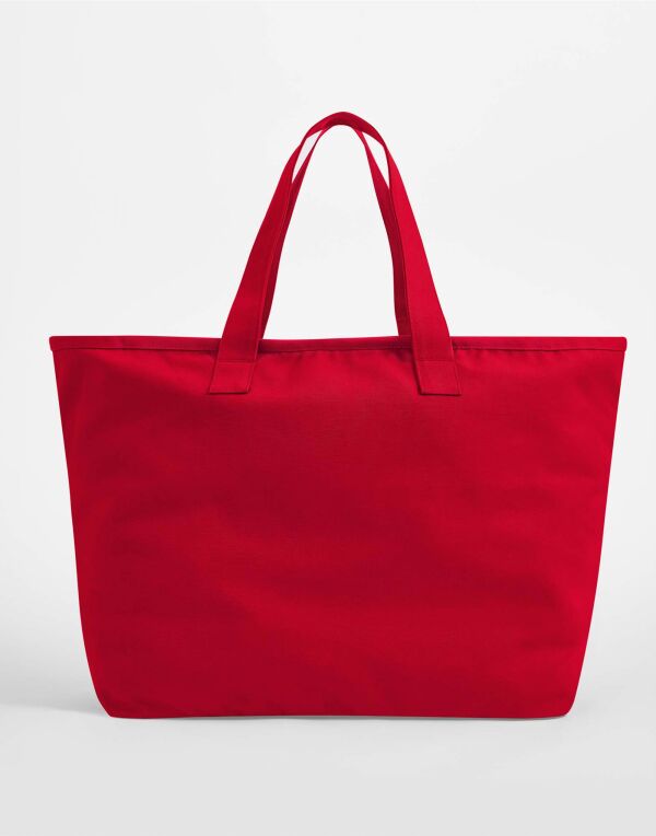 W606 Scarlet Red Oversized Heavy Duty Canvas Tote Bag