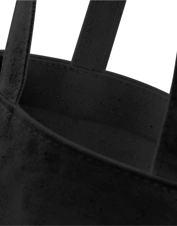 W620 Westford Mill Fairtrade Cotton Bottle Bag Black