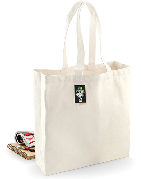 W623 Natural Fairtrade Cotton Classic Shopper W623 Natural Fairtrade Cotton Classic Shopper