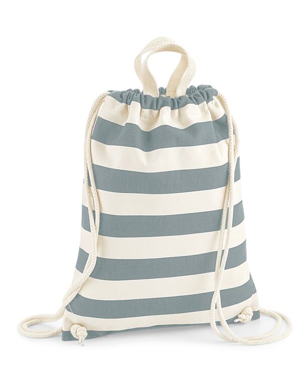 W686 Westford Mill Nautical Gymsac Natural/ Grey