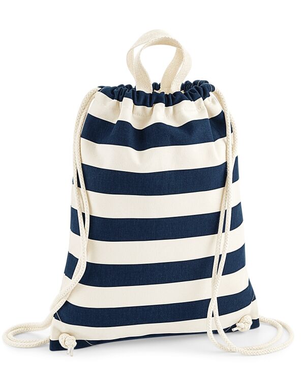 W686 Natural/Navy Nautical Gymsac