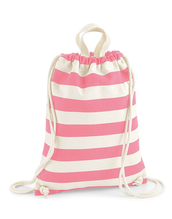 W686 Natural/ Pink Nautical Gymsac W686 Natural/ Pink Nautical Gymsac