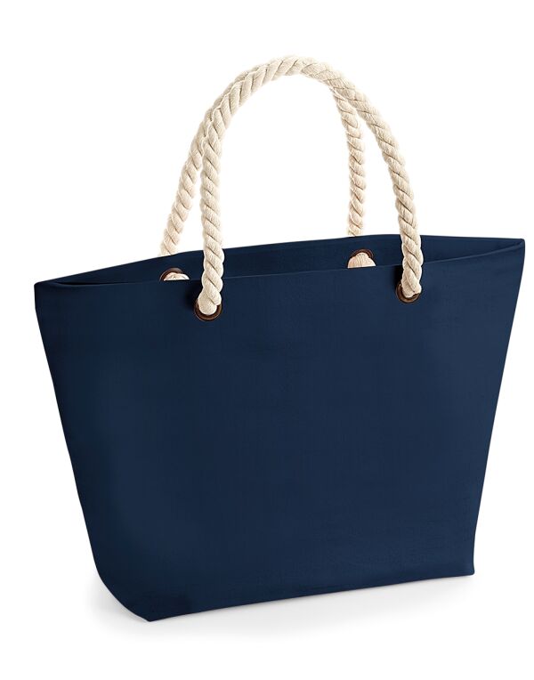 W680 French Navy Nautical Beach Bag