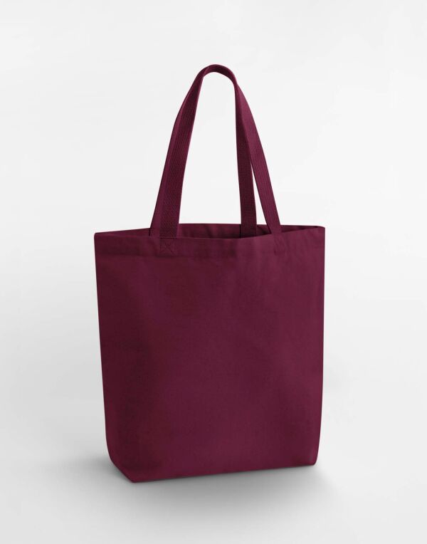 W697 Burgundy Heavyweight Canvas Tote Bag