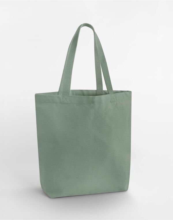 W697 Dusty Green Heavyweight Canvas Tote Bag