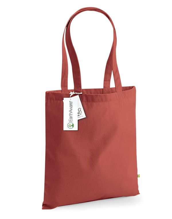 W801 Orange Rust EarthAware® Organic Bag for Life