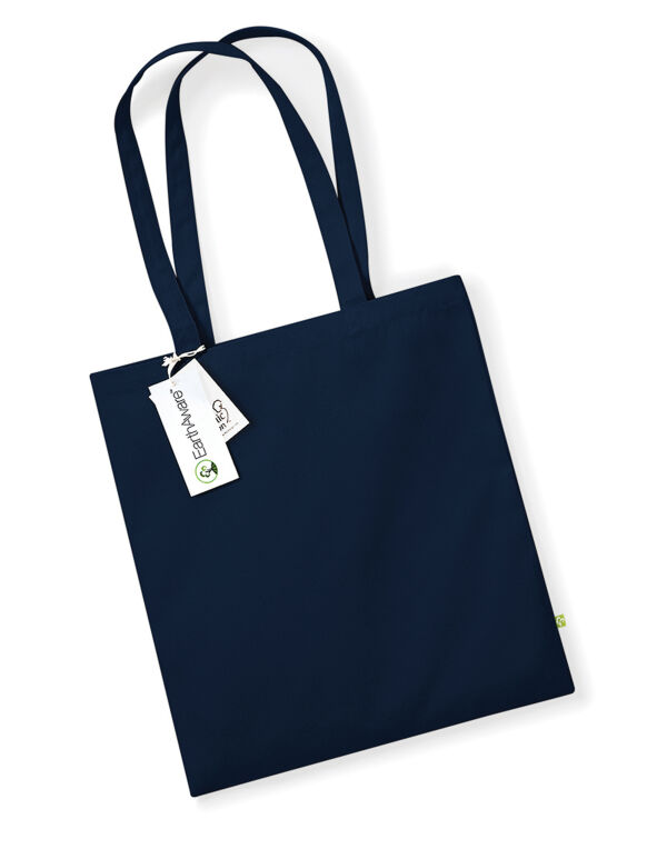 W801 French Navy EarthAware® Organic Bag for Life