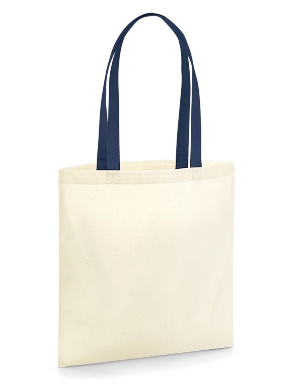 W801C Westford Mill EarthAware Organic Bag for Life Natural/French Navy