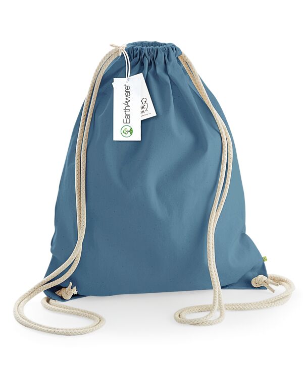 W810 Airforce Blue EarthAware® Organic Gymsac W810 Airforce Blue EarthAware® Organic Gymsac