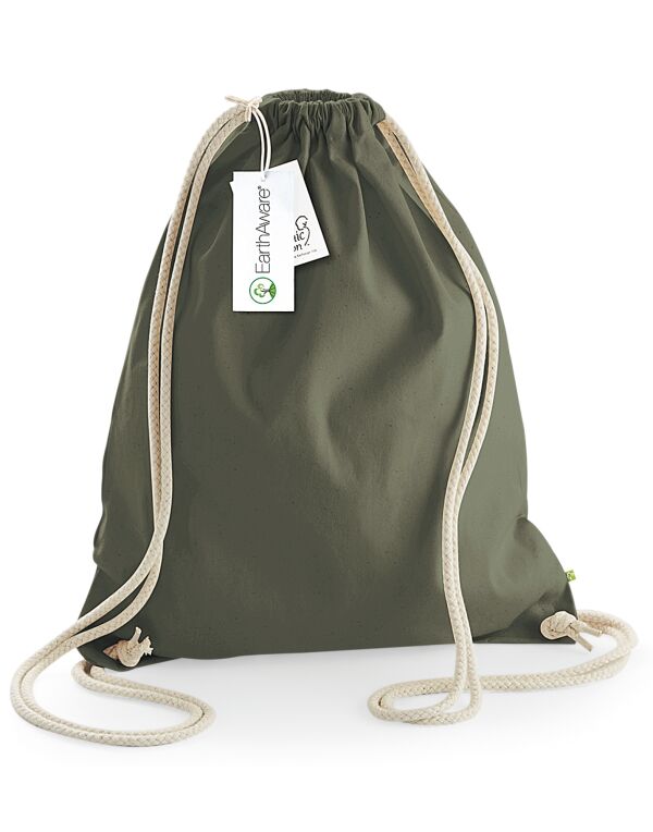 W810 Westford Mill EarthAware Organic Gymsac Olive W810 Westford Mill EarthAware Organic Gymsac Olive