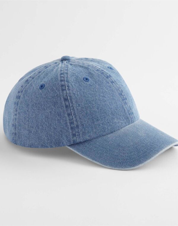 B105 Beechfield Denim Cap Mid Blue