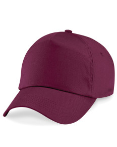 B10 Beechfield Original 5 Panel Cap Burgundy B10 Beechfield Original 5 Panel Cap Burgundy