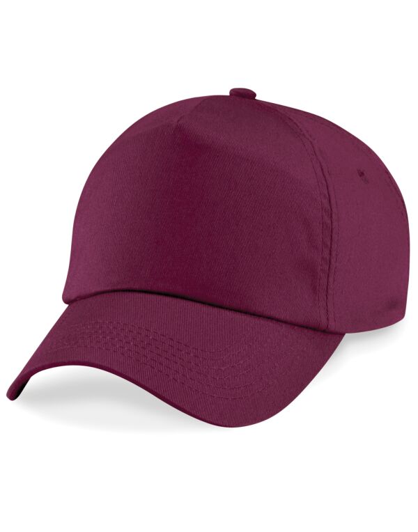 B10B Beechfield Junior Original 5 Panel Cap Burgundy B10B Beechfield Junior Original 5 Panel Cap Burgundy