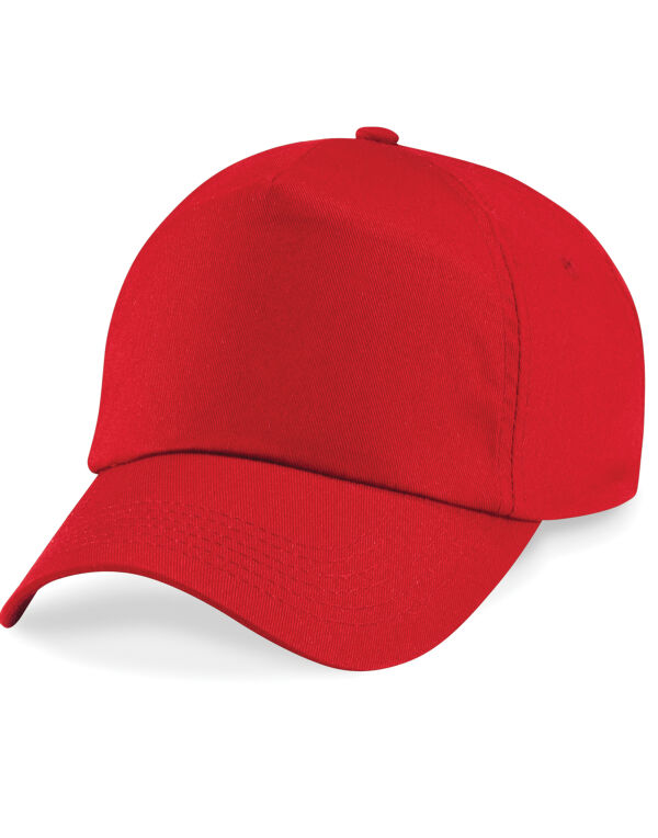 B10B Beechfield Junior Original 5 Panel Cap Classic Red B10B Beechfield Junior Original 5 Panel Cap Classic Red