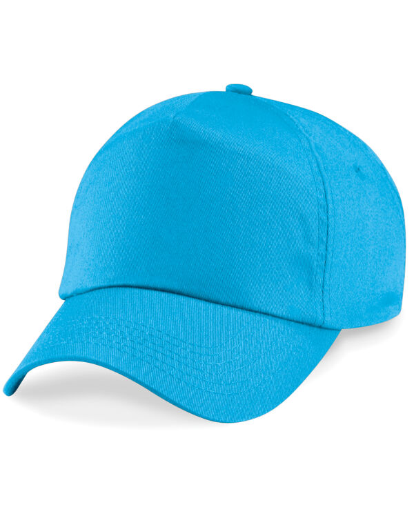 B10B Beechfield Junior Original 5 Panel Cap Surf Blue B10B Beechfield Junior Original 5 Panel Cap Surf Blue
