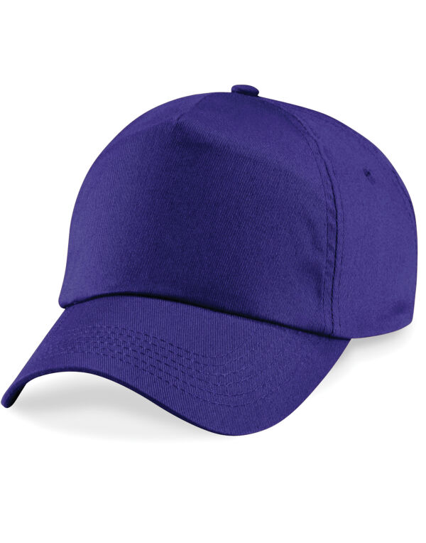 B10B Beechfield Junior Original 5 Panel Cap Purple B10B Beechfield Junior Original 5 Panel Cap Purple