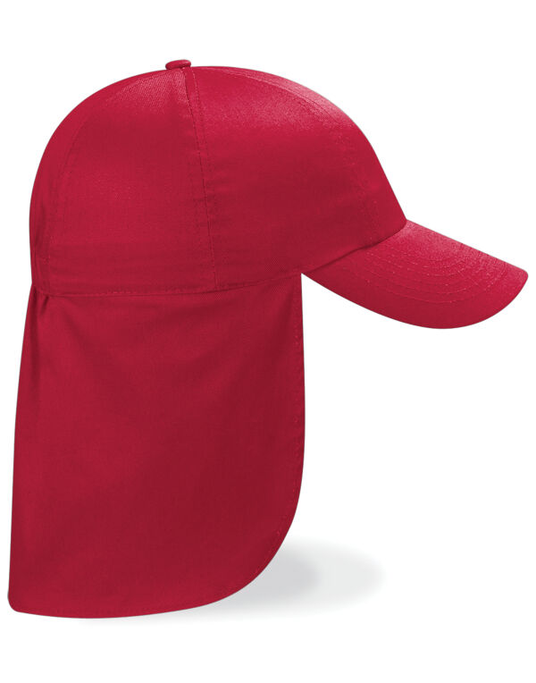 B11B Beechfield Junior Legionnaire Style Cap Classic Red B11B Beechfield Junior Legionnaire Style Cap Classic Red