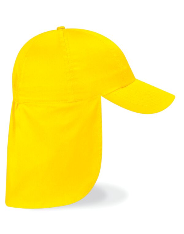 B11B Beechfield Junior Legionnaire Style Cap Yellow