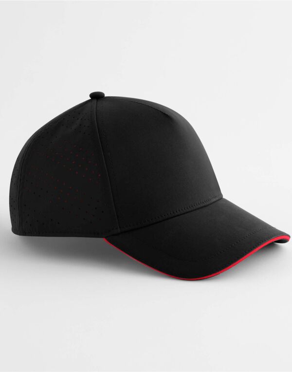 B155R Beechfield Accelerate Cap Black/Red