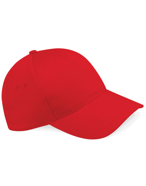 B15 Beechfield Ultimate 5 Panel Cap Classic Red