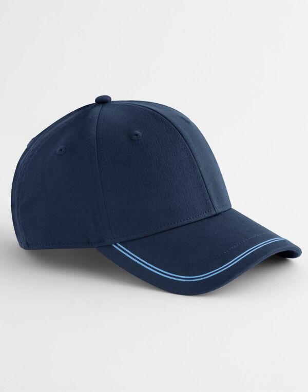 B166R Beechfield Match Day Cap Navy/Sky