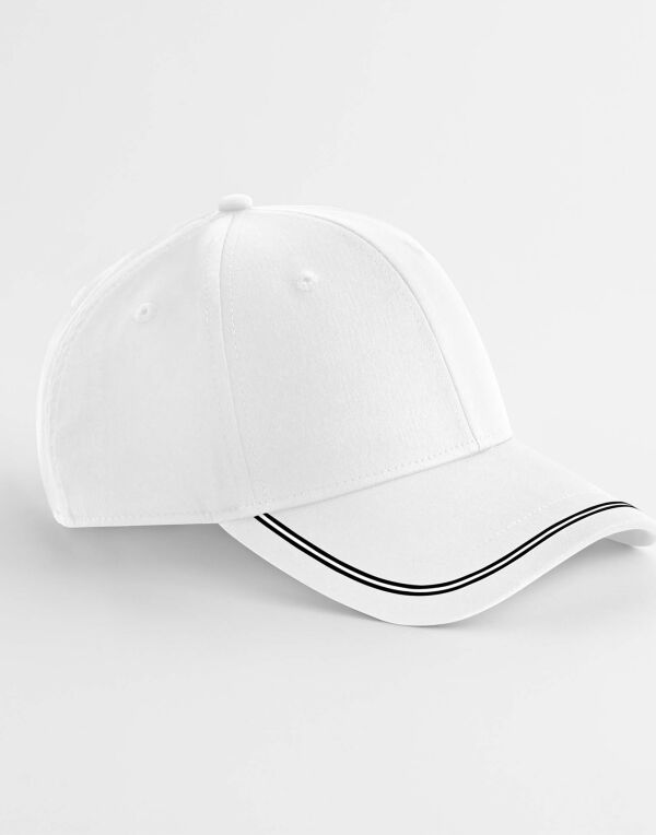B166R Beechfield Match Day Cap White/Black