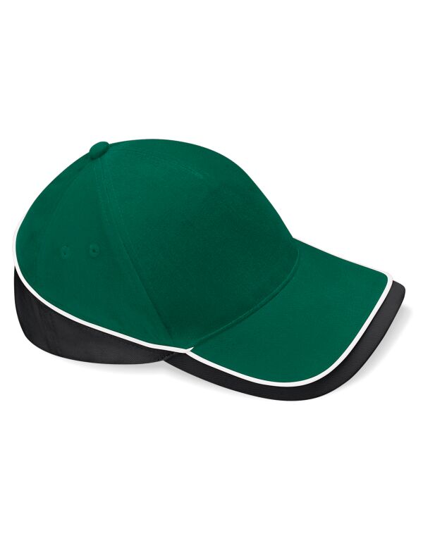 B171 Beechfield Teamwear Competition Cap Bottle/Black/White B171 Beechfield Teamwear Competition Cap Bottle/Black/White