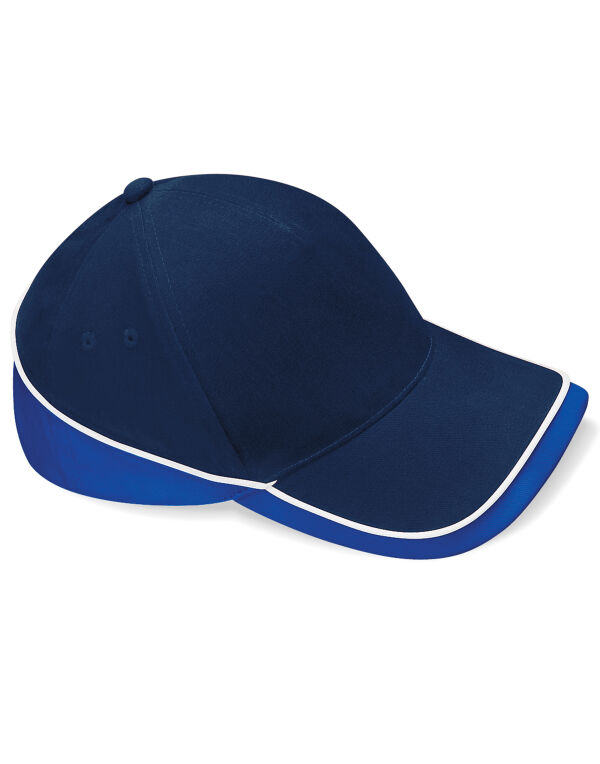 B171 Beechfield Teamwear Competition Cap French Navy/Bright Royal/White