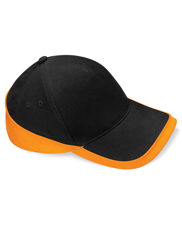 B171 Beechfield Teamwear Competition Cap Black/Orange B171 Beechfield Teamwear Competition Cap Black/Orange